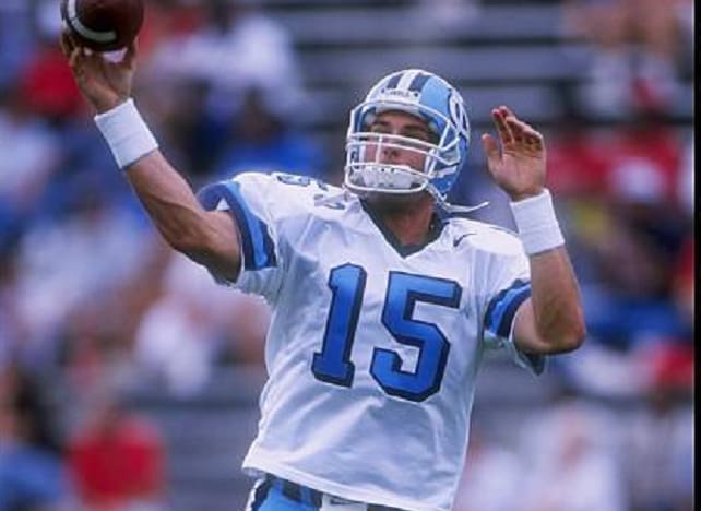 Chris Keldorf was a outstanding QB at UNC after a very short stint at Utah State and pweriuod 