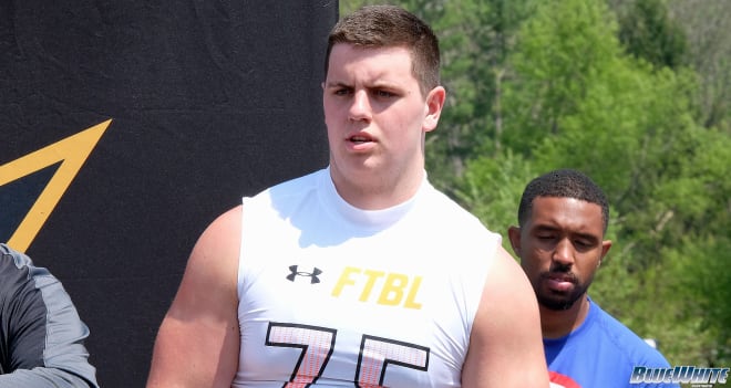 OL Landon Tengwall moved up in the latest update