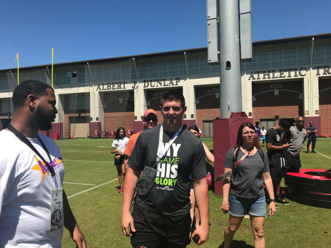 Bryan Hudson materialized at an FSU Spring practice I happened to be attending. 