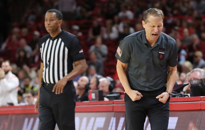 Fans have voiced their concerns with officiating in Arkansas games, while head coach Eric Musselman has danced around the subject.