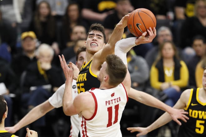 Luka Garza poured in 30 points in the first matchup this season between Iowa and Wisconsin.