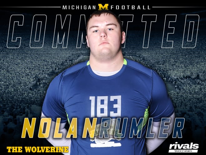 Commitment No. 2 for Michigan in the 2019 class is four-star offensive guard Nolan Rumler.