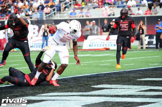 Rivals100 wide receiver A.J. Brown scores a touchdown in the Under Armour All-American Game last month in Orlando, Fla. Brown signed with Ole Miss Wednesday, choosing the Rebels over Alabama, Mississippi State, California and others.