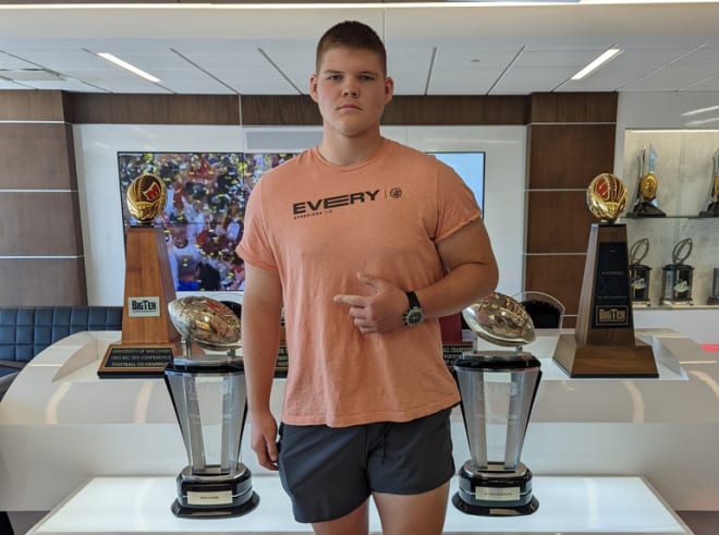 Wisconsin hosted three-star offensive lineman Tristan Cook on Thursday. 