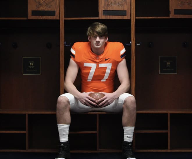 Three-star OL Tristan Bounds had a great time on Grounds this past Saturday.