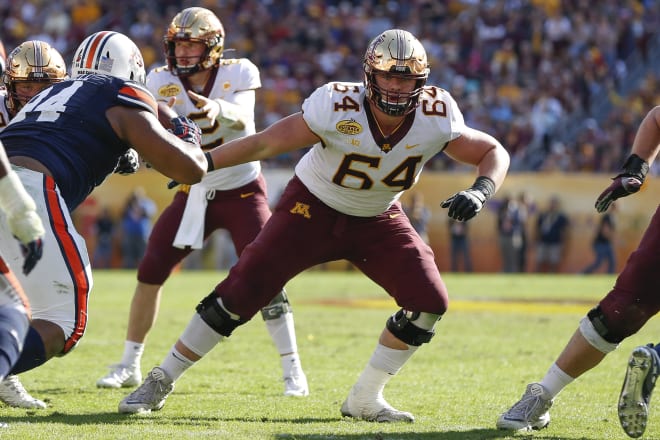 Minnesota offensive guard Conner Olson