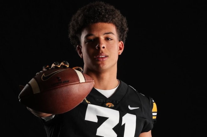Class of 2021 in-state linebacker Jaden Harrell attended Iowa's camp this past weekend.