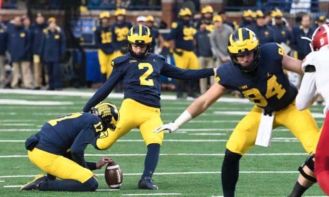 Jake Moody Named Big Ten Co-Special Teams Player Of The Week - Maize ...