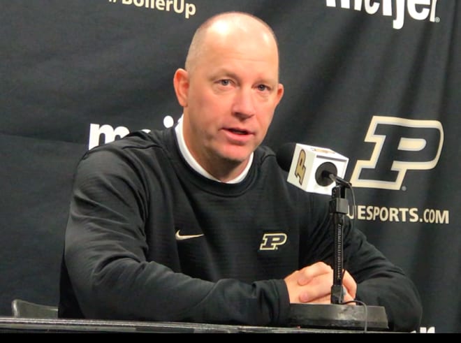 Purdue coach Jeff Brohm and his staff spent the bye week recruiting and evaluating young players in practice.