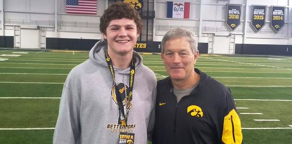 Mark Kallenberger committed to Iowa head coach Kirk Ferentz today.