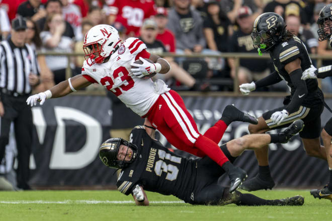 Nebraska running back Dante Dowdell. 