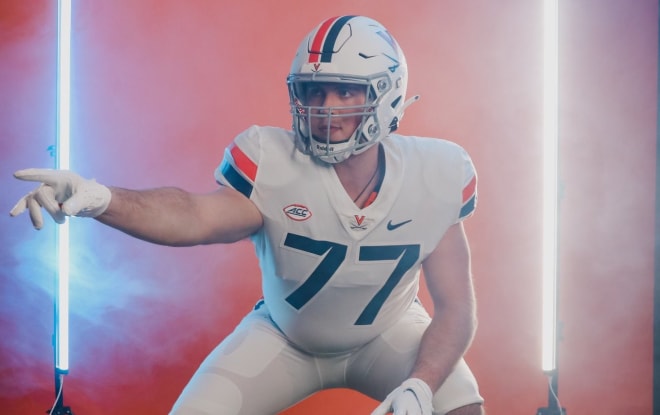 Saturday's Junior Day marked the fourth UVa visit for 2023 in-state OL Cole Surber, bu the first since the Cavaliers' coaching change.