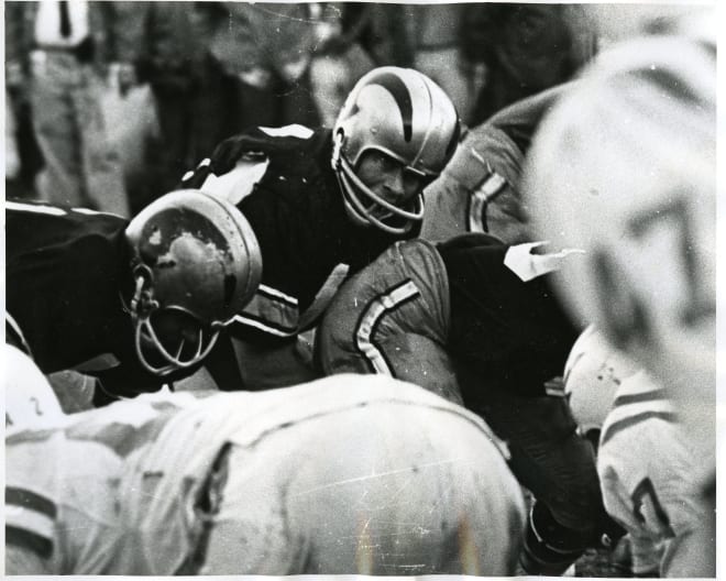 Bobby Anderson calls a play from under center against Kansas State on Oct. 19, 1968