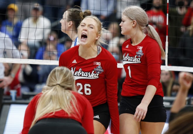 Nebraska middle blocker Lauren Stivrins