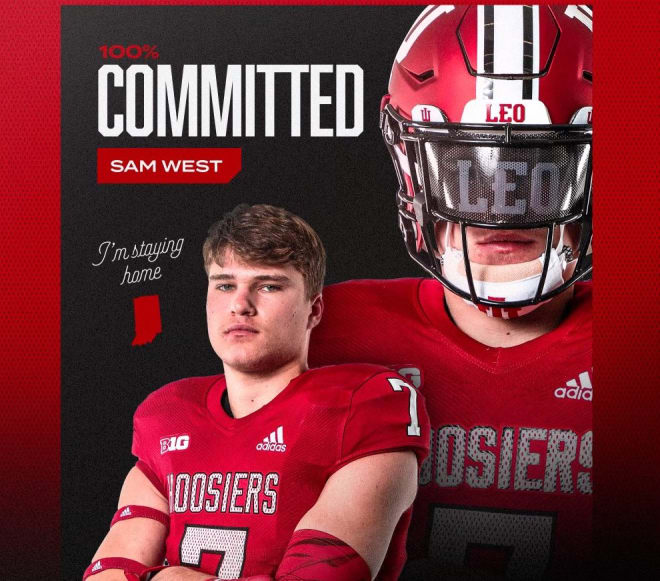 Indiana has landed a commitment from 2023 tight end prospect Sam West. (Sam West)