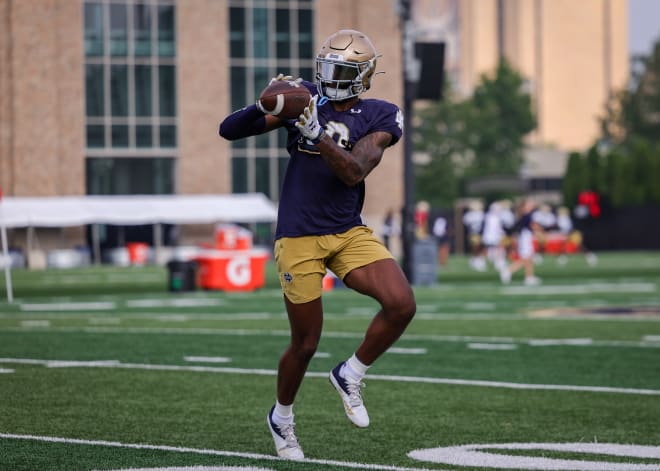 Junior Deion Colzie solidified his place in the Notre Dame wide receiver rotation with a solid training camp.