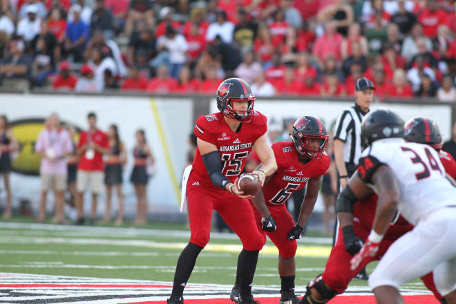 Justice Hansen set a school record for touchdown passes in a game with six against SEMO.