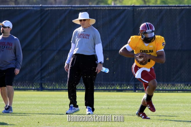 Brandon McIlwain takes off running in Tuesday's practice.