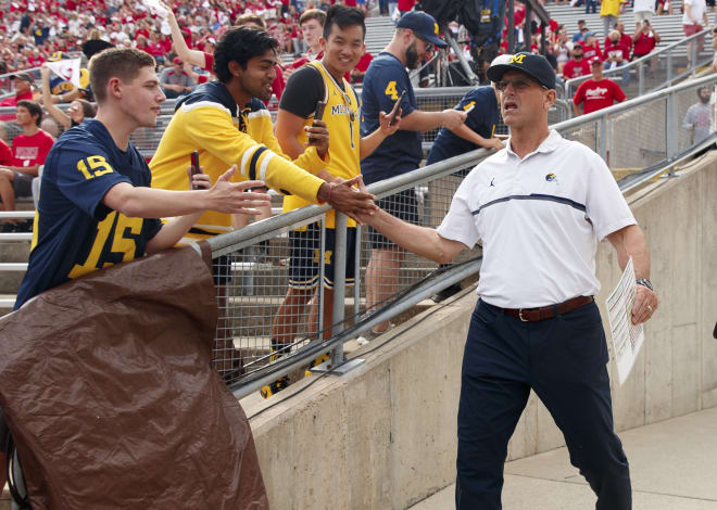 Michigan Wolverines football coach Jim Harbaugh