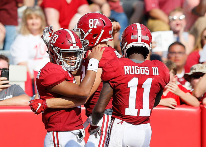 The Alabama Crimson Tide offense is averaging 557.5-yards and scoring 52.0 points per game through two weeks of play