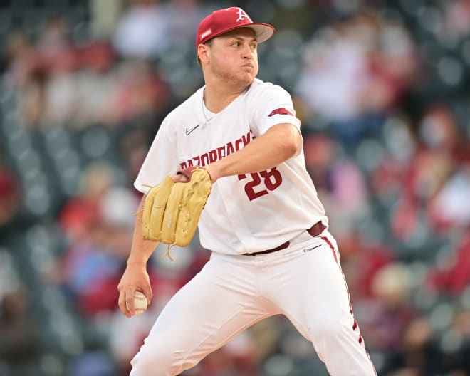 Kole Ramage gave Arkansas a solid 4 2/3 innings Tuesday night.