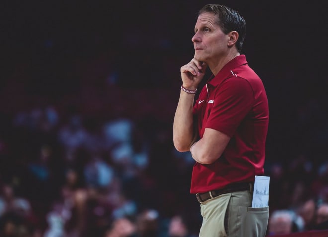 Eric Musselman is entering his third season as Arkansas' head coach.