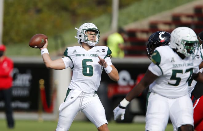 South Florida football quarterback Cade Fortin