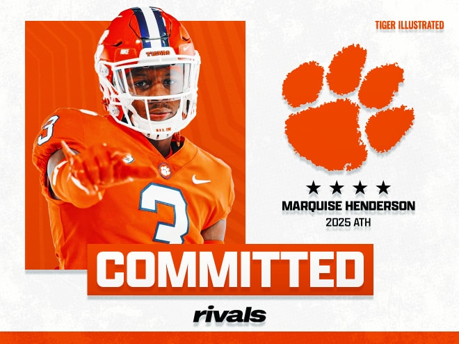 Belton Honea Path four-star athlete Marquise Henderson didn't deliberate long on his recruitment after receiving an offer from Clemson on Sunday.