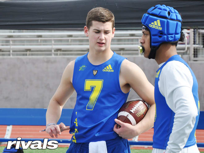 2021 five-star Burien (Wash.) Kennedy Catholic quarterback Sam Huard (No. 7) training with Ford Sports Performance. 