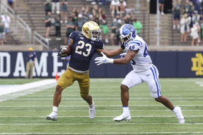 Notre Dame Fighting Irish sophomore running back Kyren Williams