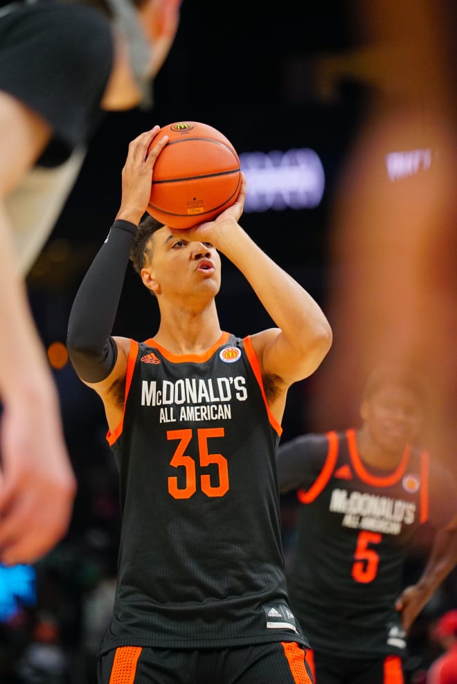 Trayce Jackson-Davis played in the McDonald's All American Game Wednesday night.