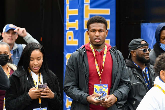 2024 four-star athlete Quinton Martin attended Pitt's win over Clemson on Saturday. 