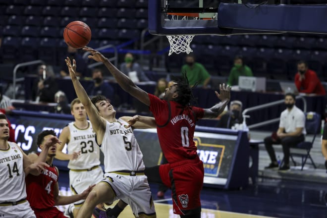 Notre Dame Fighting Irish men’s basketball junior guard Cormac Ryan