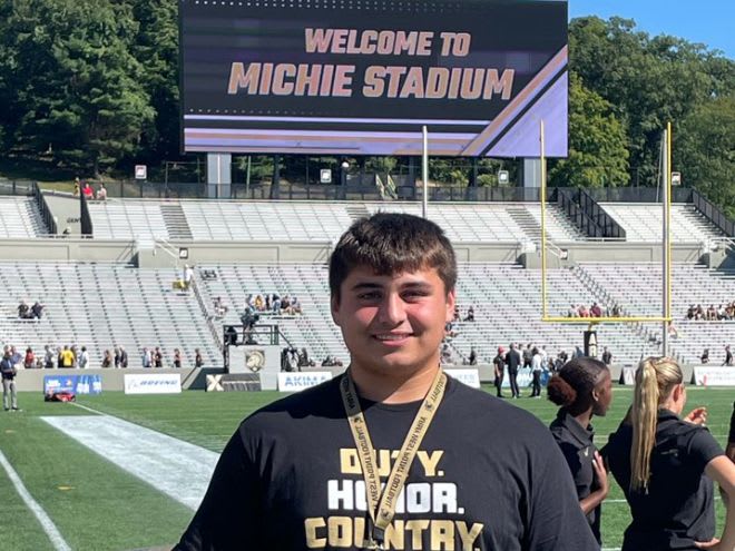 2022 DT and Army commit Brady Small was on hand