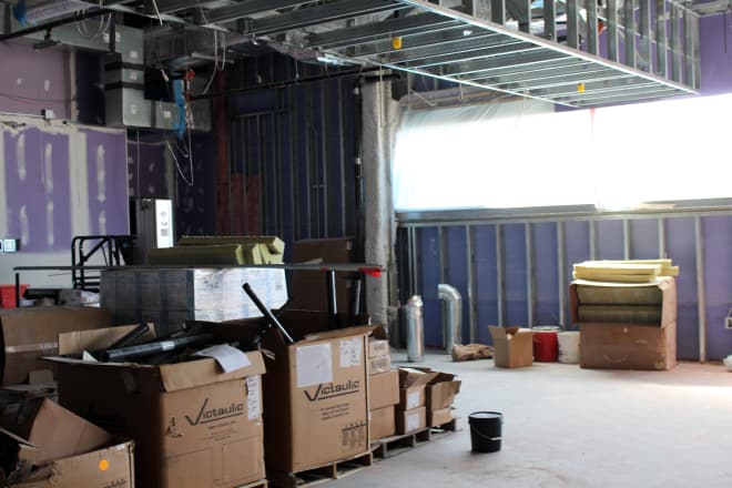 Separate from the locker room, the players will have a lounge that includes its own theater room.
