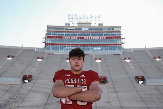 Illinois offensive lineman Austin Barrett was very impressed with Indiana's pitch after his official visit. (@austinbarrett04)