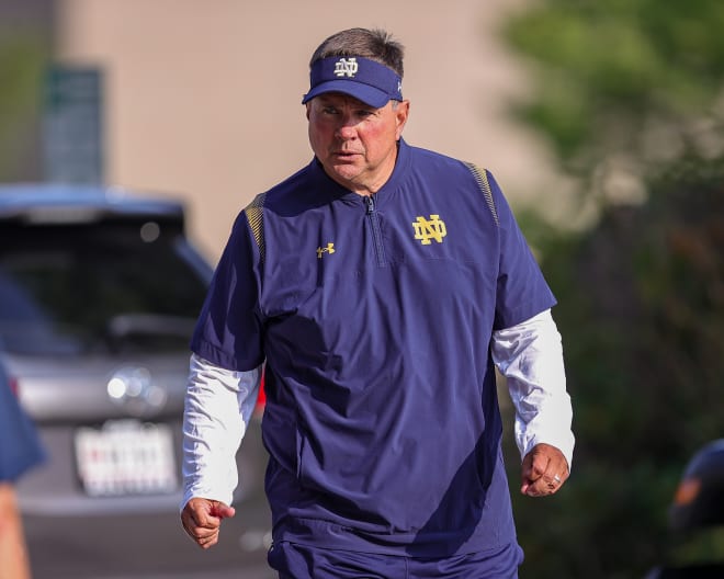 Notre Dame second-year defensive coordinator showed off a defense Tuesday night that brought the energy and efficiency.