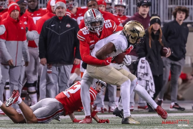 Senior cornerback Cameron Brown announced he'll return to Ohio State for a fifth season in December 2021.