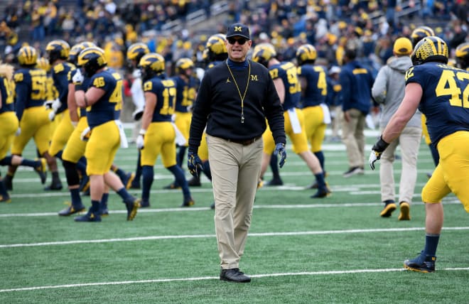 Michigan Wolverines football coach Jim Harbaugh