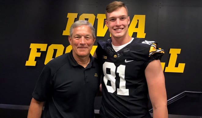 Tight end Anthony Torres committed to Coach Kirk Ferentz and staff yesterday.
