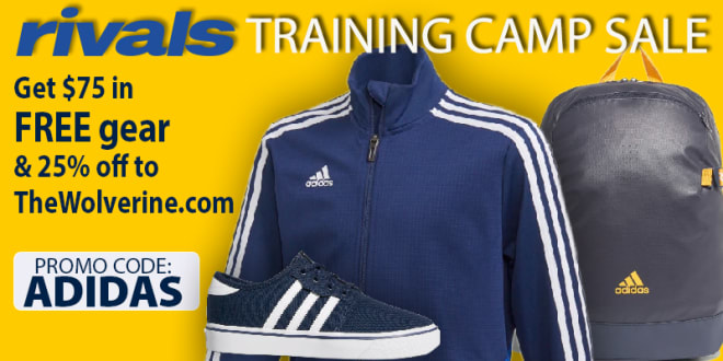 Click the picture to sign up for TheWolverine.com at 25% off PLUS a FREE $75 Adidas gift card.