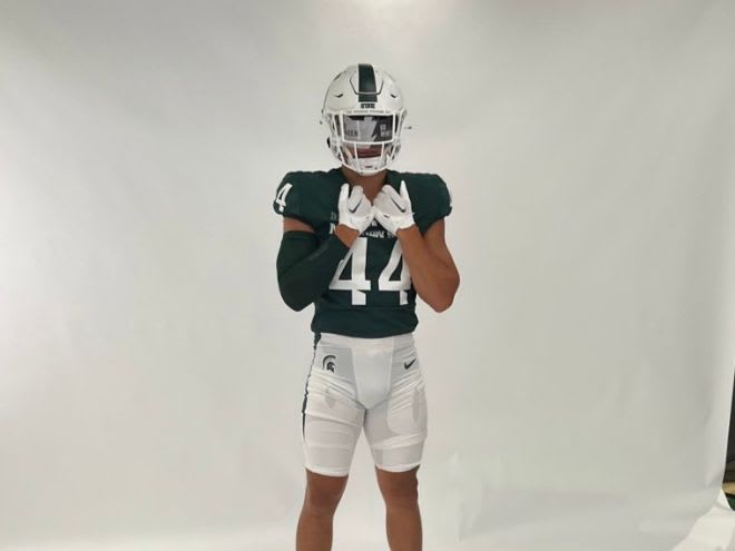 2025 three-star linebacker Cooper Catalano on Michigan State unofficial visit (Photo courtesy of Jim Catalano) 