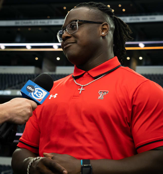 Tony Bradford Jr. at the 2023 Big 12 Media Days