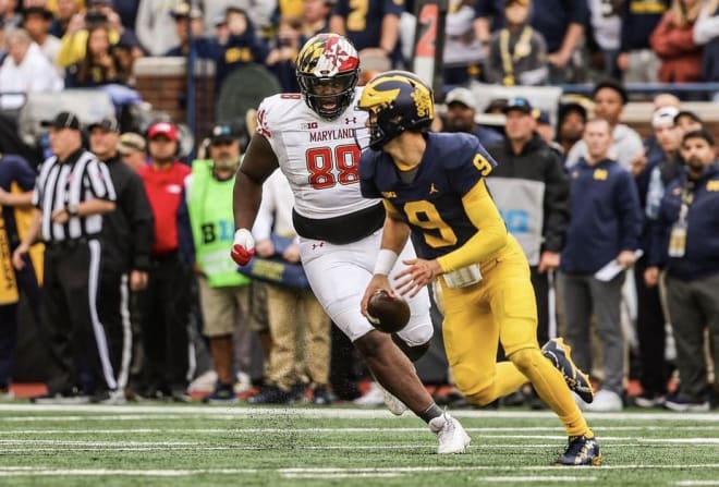 Arkansas DT Anthony 'Tank' Booker Jr. transferred in from Maryland over the offseason.