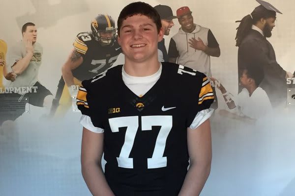 Class of 2017 offensive lineman Mark Kallenberger picked up an offer from Iowa today.