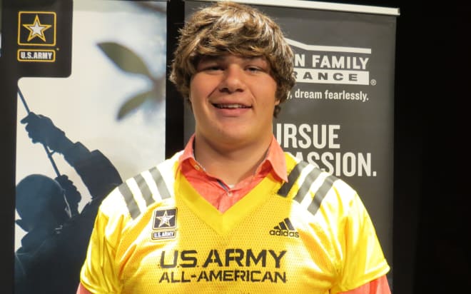 U.S. Army All-American Tyler Linderbaum is ready to get started at Iowa in June.