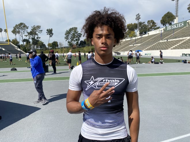 Three-star 2025 cornerback Kuron Jabari Jr. announced his commitment to UCLA before competing Sunday at the Rivals Camp Series L.A. stop at East L.A. College in the afternoon.