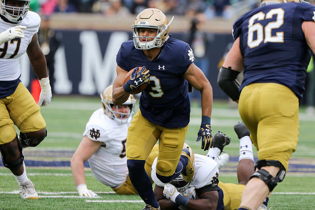 Notre Dame Fighting Irish football fifth-year senior wide receiver Avery Davis