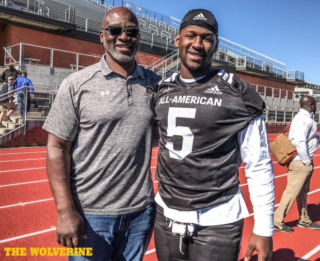 The bloodlines are strong for four-star defensive lineman Christopher Hinton with an NFL dad and a college basketball standout for a mom.