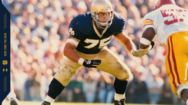 Notre Dame Fighting Irish football offensive lineman and College Football Hall of Famer Aaron Taylor